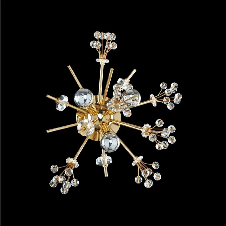 Constellation 3-Light 7" Wall Sconce in 18K Gold