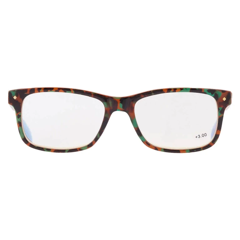 Polaroid Reading Rectangular Unisex Eyeglasses PLD0023R 0C9B 55 +3.00