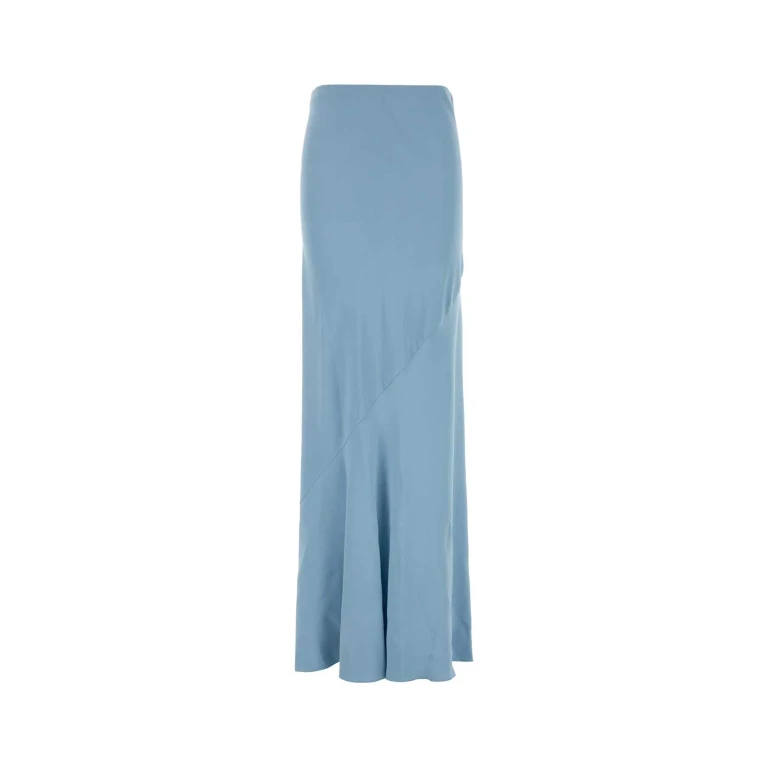 Ermanno Scervino Light-blue Twill Skirt