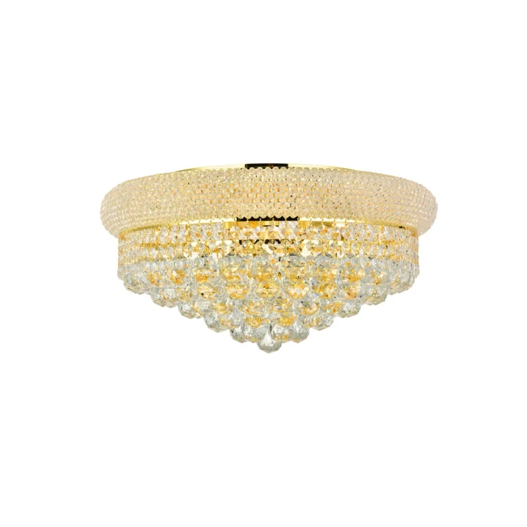 Gold Ten Light Flush Mount from the Primo Collection
