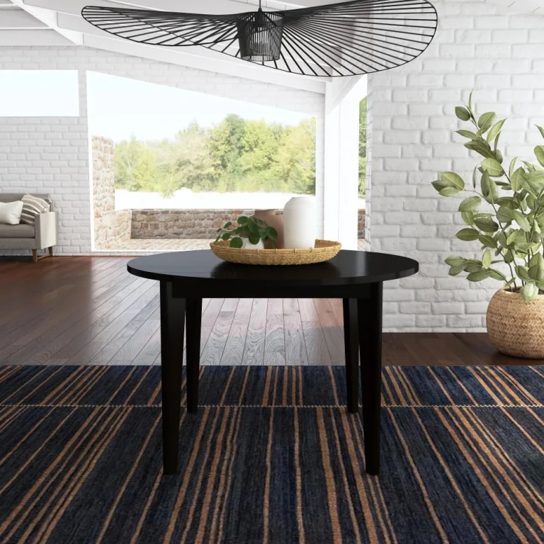 Brentwood Black Round Dining Table