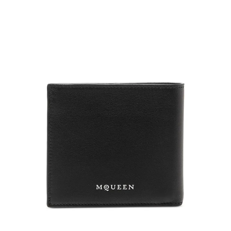 McQueen Bi Fold Leather Wallet