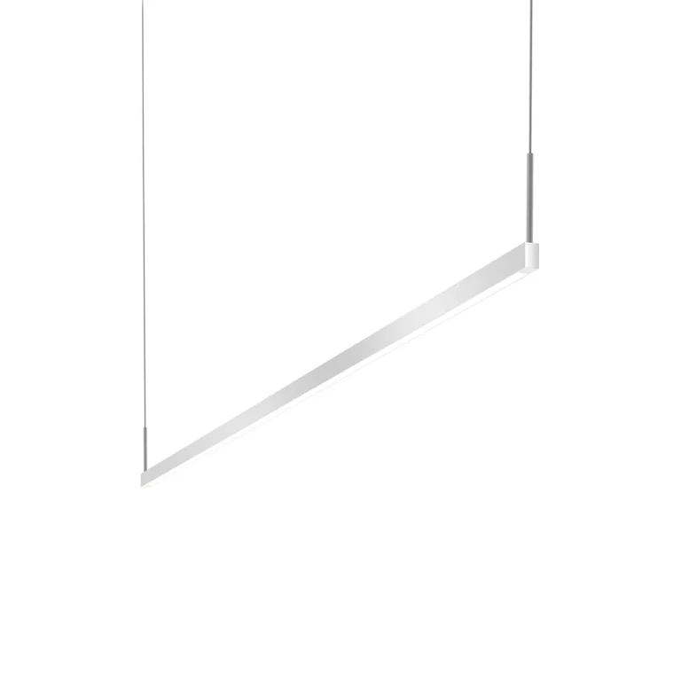 Thin-Line 2-Light 5" Pendant Light in Bright Satin Aluminum