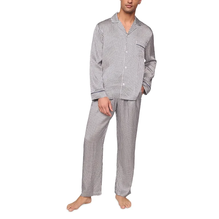 Eberjey Charles Printed Long Sleeve Pajama Set