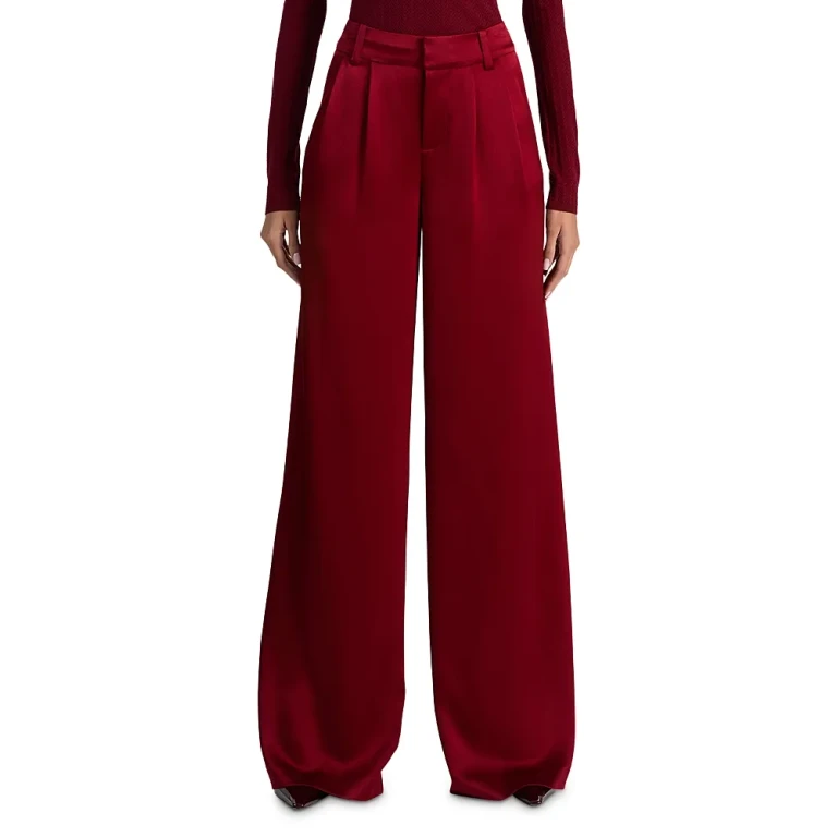 Alice and Olivia Kennedy Pleated Wide Leg Pants