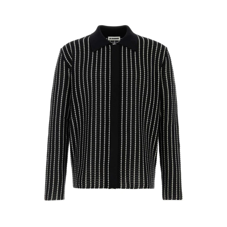 Jil Sander J22dl0358j15467 033 Blackwhite Cotone Maglieria