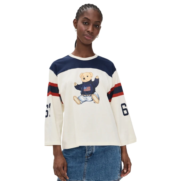 Polo Ralph Lauren Polo Bear Jersey Warm White/Newport Navy XL