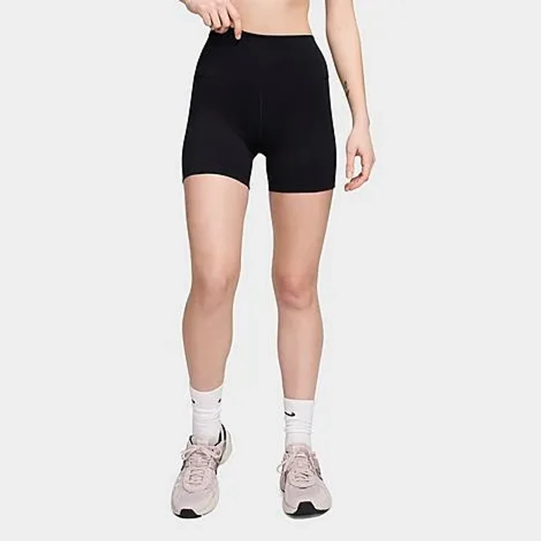 Nike Women's One High-Waisted 5" Biker Shorts in Black Size: XXS