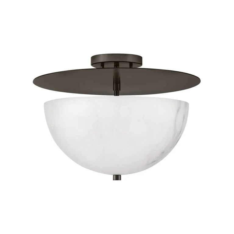 Fredrick Ramond Inez 3-Light Semi-Flush Ceiling Light In Black Oxide