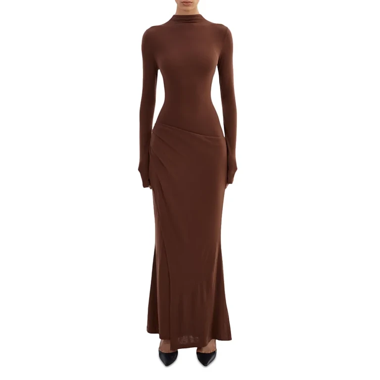 Lamarque Mock Neck Mermaid Dress