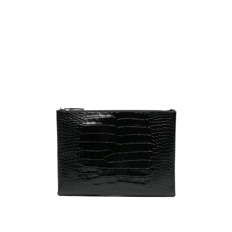 Tom Ford Textured Zip-closure Clutch Bag