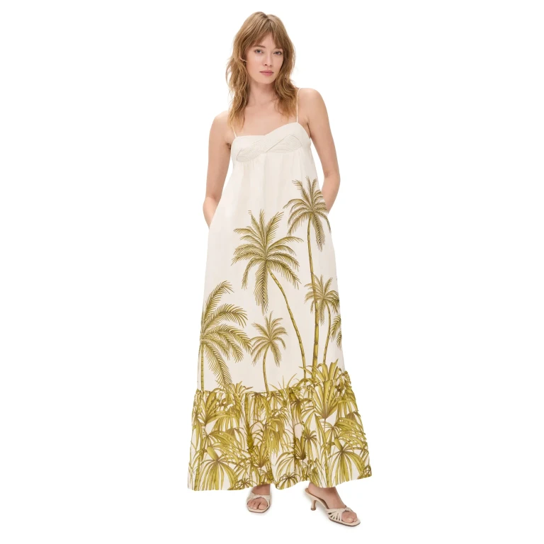 Andres Otalora Ron Coco Dress Green Paradiso 12