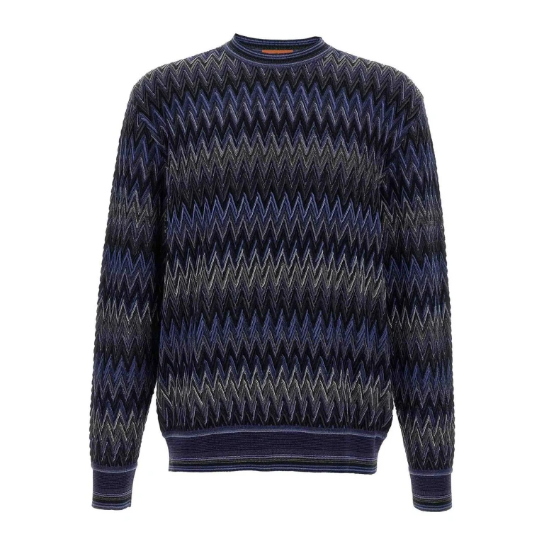Missoni Pull Col Rond - Bleu
