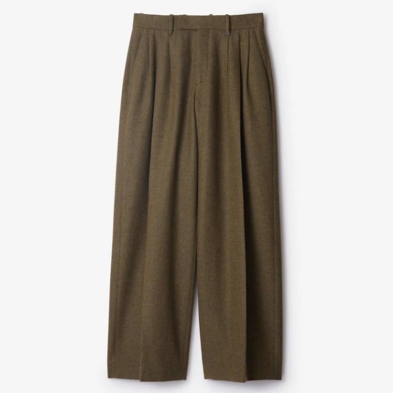 Burberry Brushed Wool Tailored Trousers