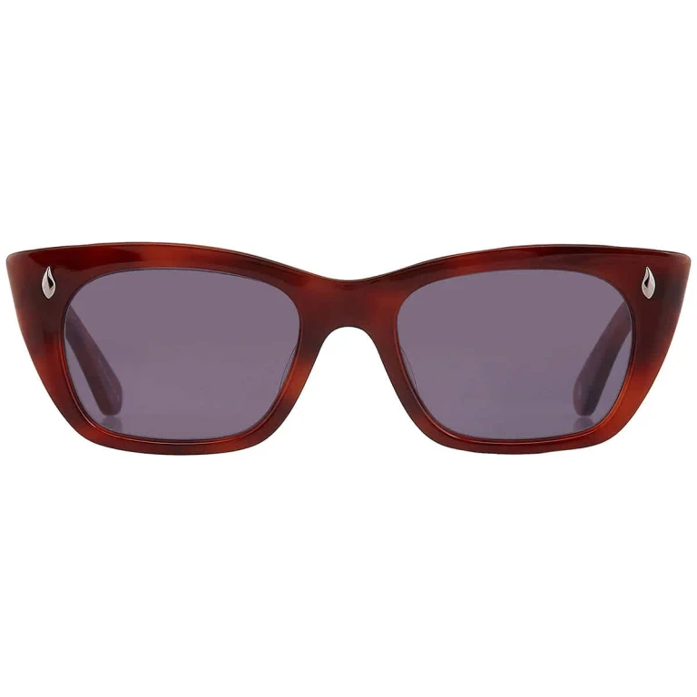 Garrett Leight WEBSTER SUN Blue Smoke Cat Eye Sunglasses 2138 VINBRT/BS 49