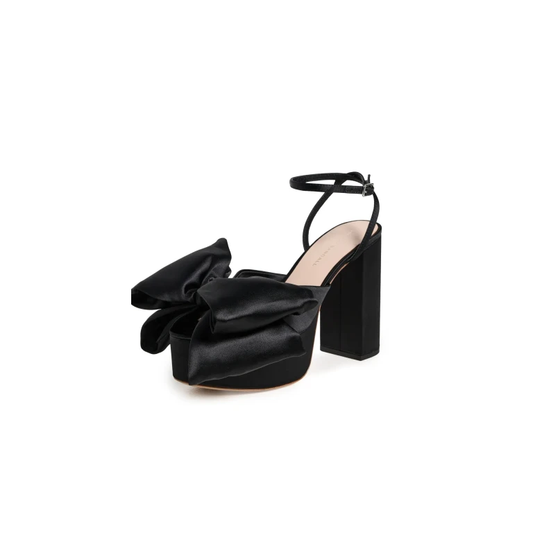 Loeffler Randall Kiki Bow Platforms Black 6