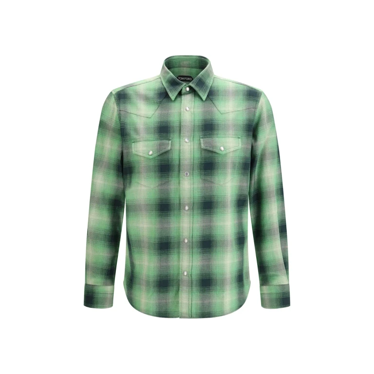 Camisa de algodón con cuadros Burberry