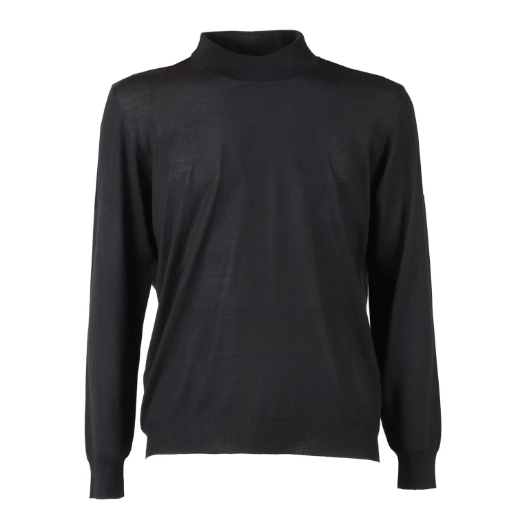 Fedeli Mock-neck L/s Knitted Sweater Man