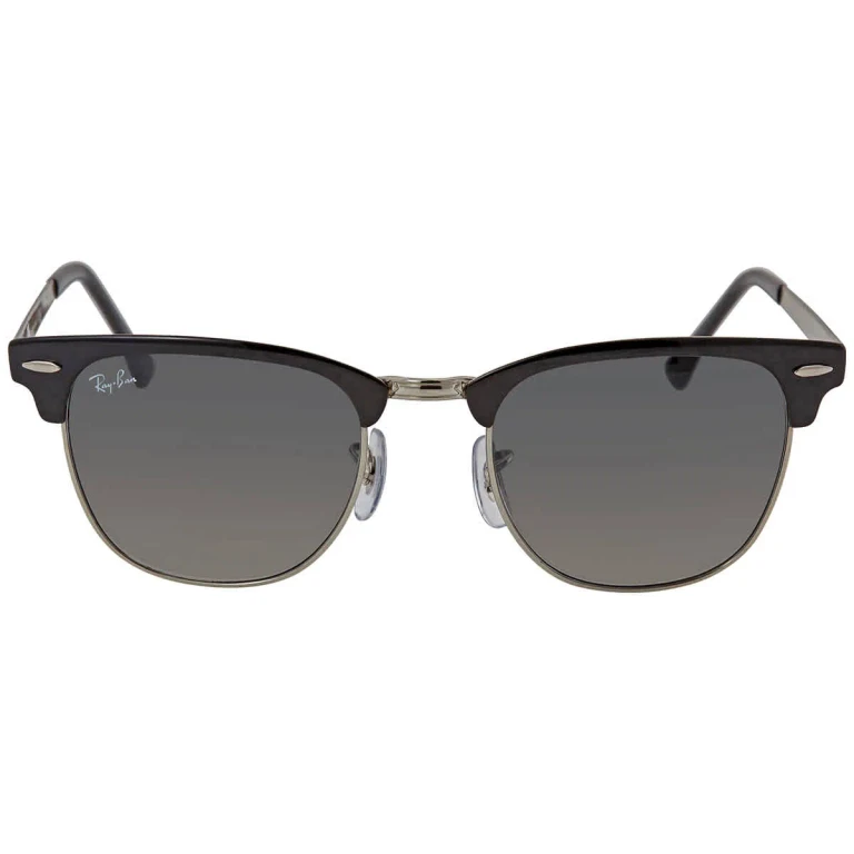 Ray Ban Clubmaster Metal Grey Gradient Square Mens Sunglasses RB3716 900471 51