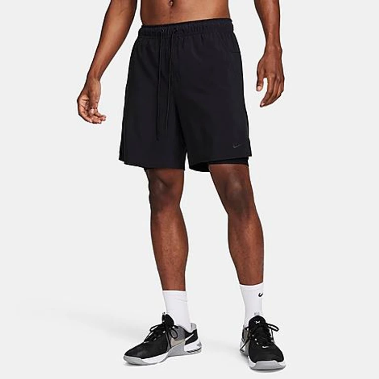 Nike Men's Unlimited Dri-FIT 2-in-1 7" Versatile Shorts in Black Size: XS