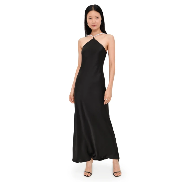 STAUD Cadence Kleid Schwarz 16