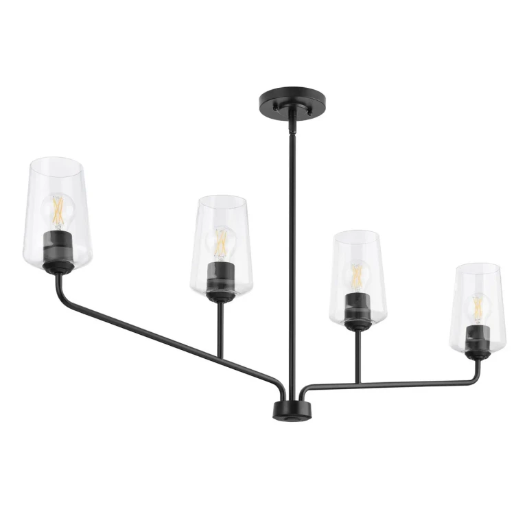 Black Linear Chandelier from the Celino Collection