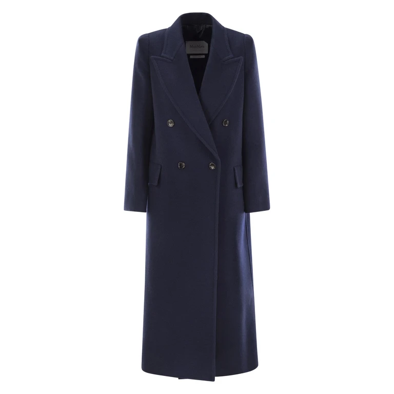 Max Mara Albania1234 Blue Wool Coat - Women
