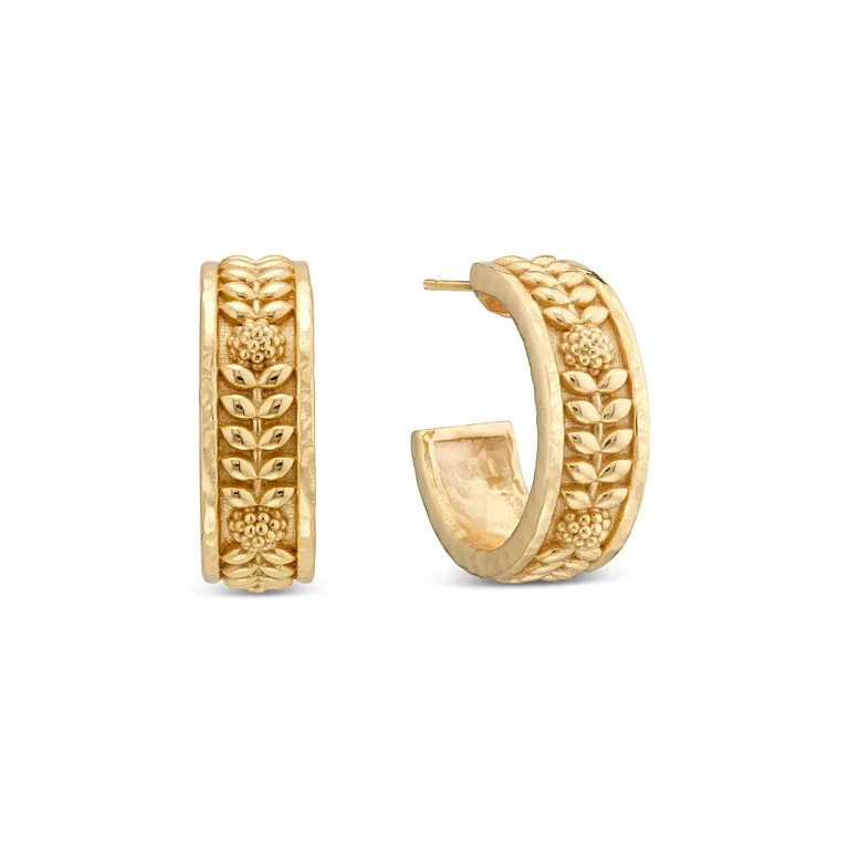 Capucine De Wulf Berry Vine Hoop Earrings