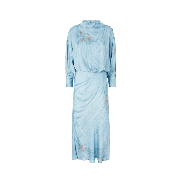 Pinko Dresses Clear Blue Viscosa - Women