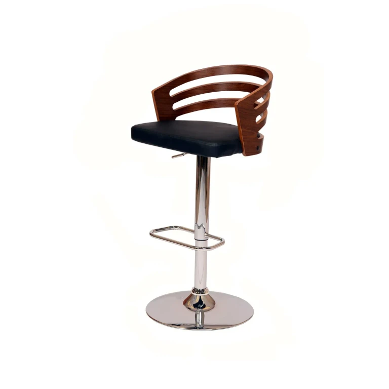 Adele Black Adjustable Bar Stool
