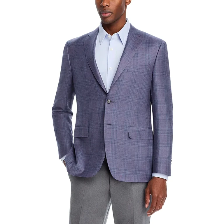 Canali Siena Plaid Sport Coat