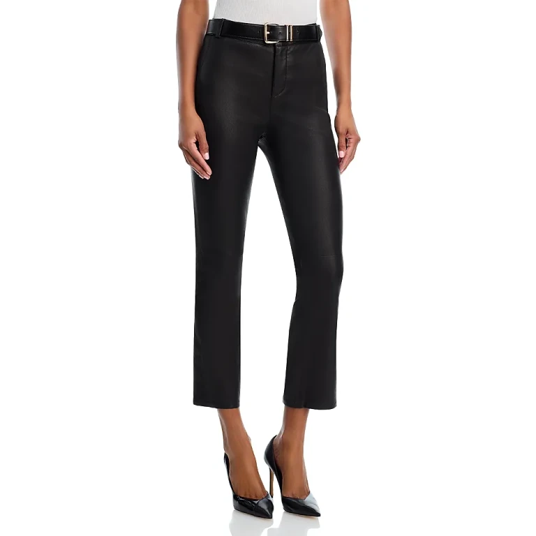 L'Agence Ketra Leather Baby Boot Pants