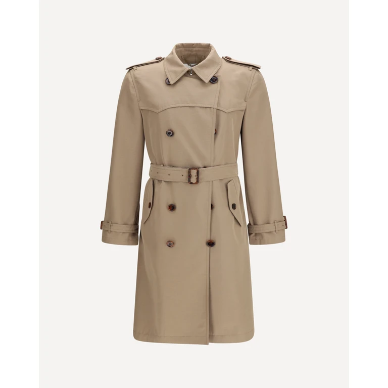 BURBERRY Double-breasted belted Trench Male 48