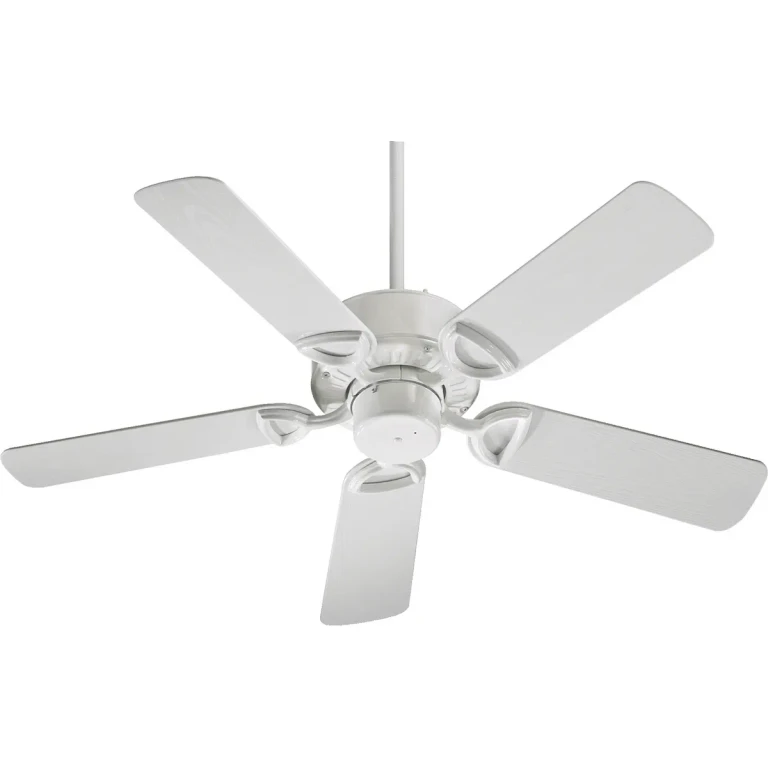 White 42"Patio Fan from the Estate Collection