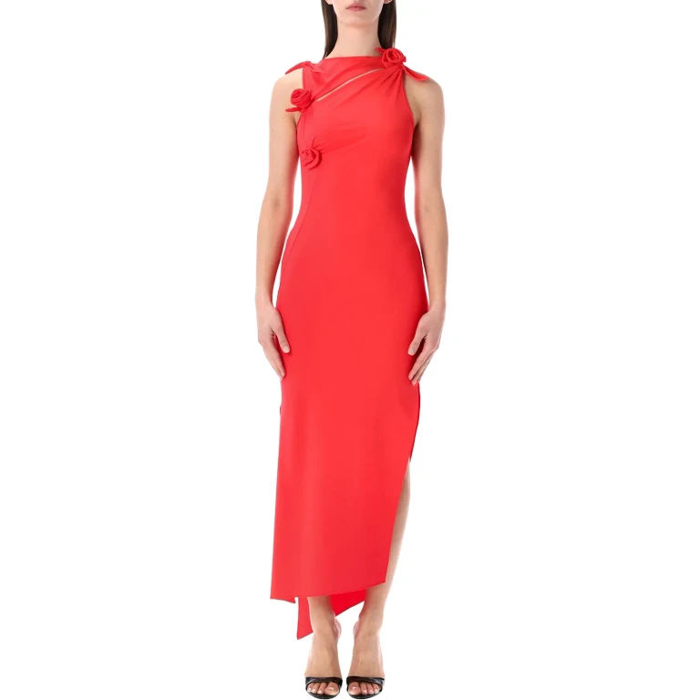 Coperni Asymmetric Flower Gown