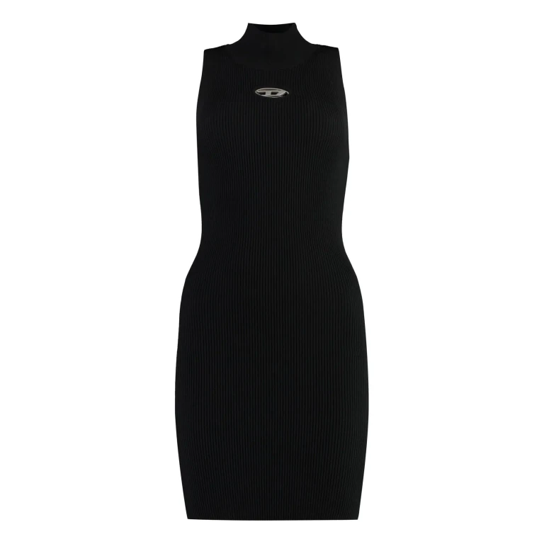 Diesel M-onervax Knitted Turtleneck Dress