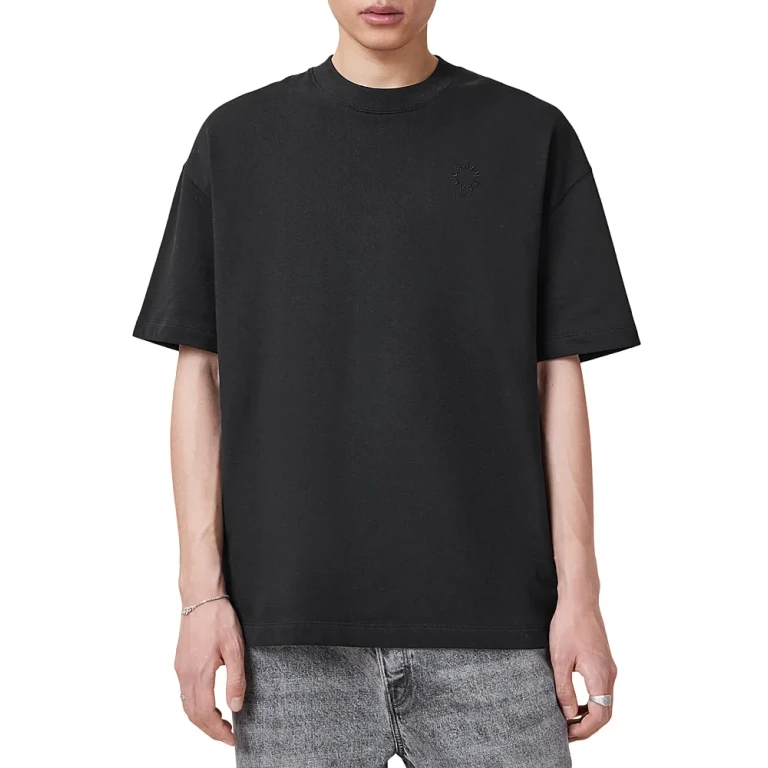 Allsaints Haven Cotton Logo Embroidered Tee