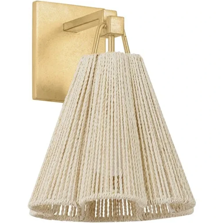 Vintage Gold Leaf One Light Wall Sconce from the Sonoma Collection