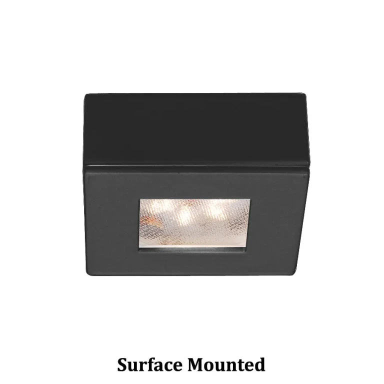 WAC Lighting Square LED 24V Button Light 1-Light in Black