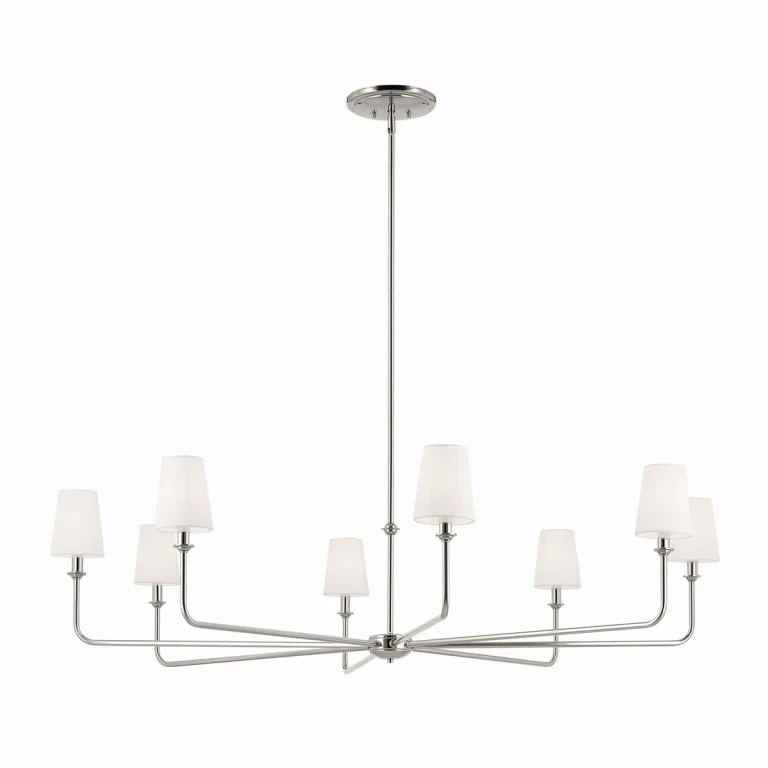 Polished Nickel Chandelier from the Pallas Collection