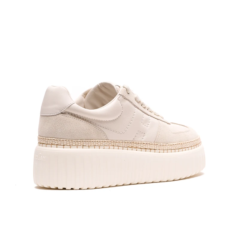 Hogan Sneakers Beige Suede - Women
