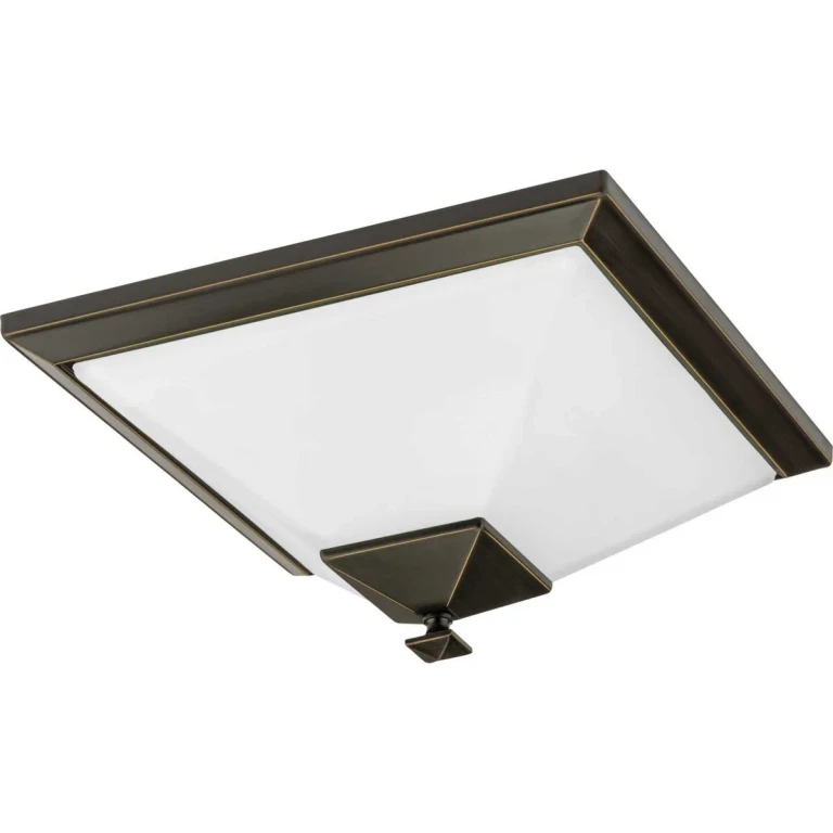 Antique Bronze Two Light Flush Mount from the Clifton Heights Collection