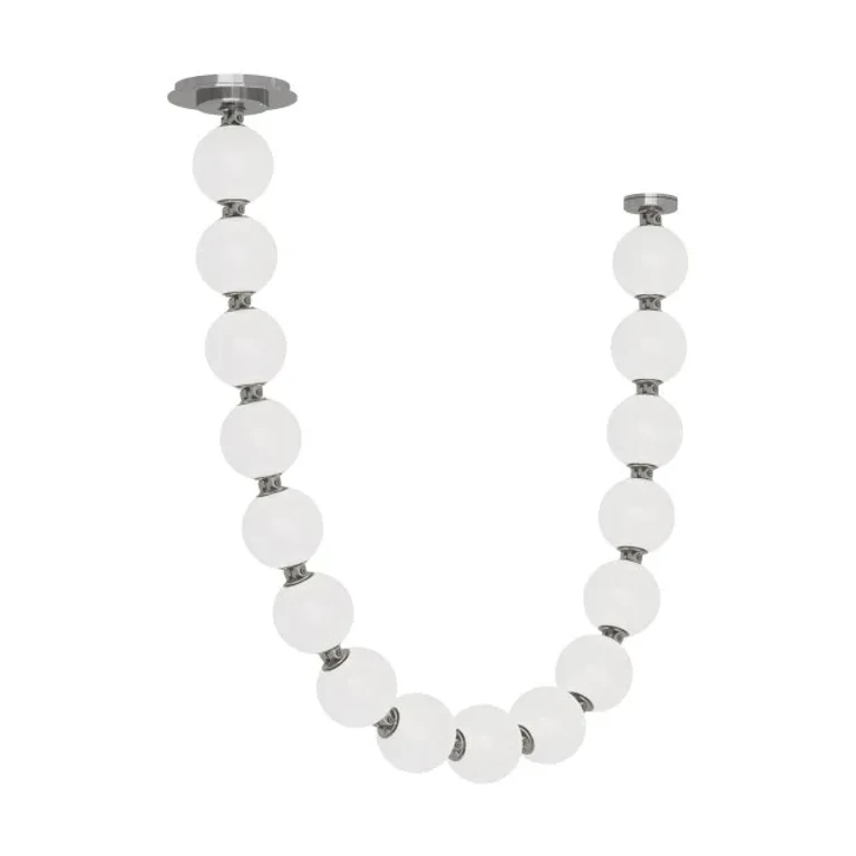 Polished Nickel LED Pendant from the Perle Collection