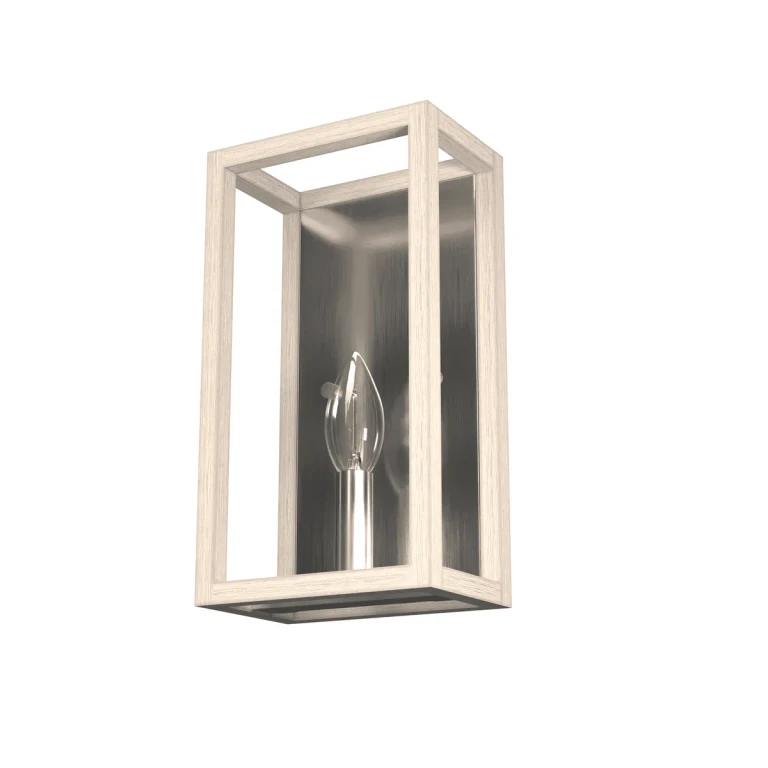 Brushed Nickel One Light Wall Sconce from the Squire Manor Collection