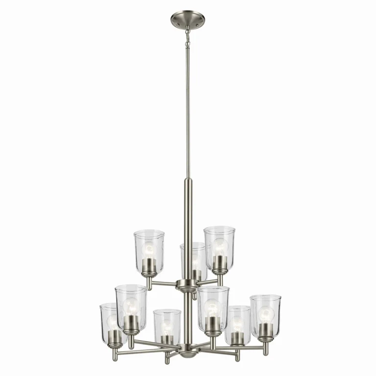 Brushed Nickel Chandelier from the Shailene Collection