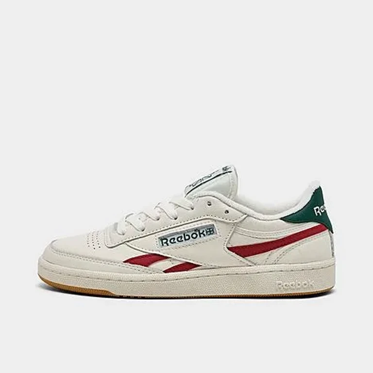 Reebok Women's Club C Revenge Casual Shoes in White/Steely Fog/Silver Metallic Size: 5.0