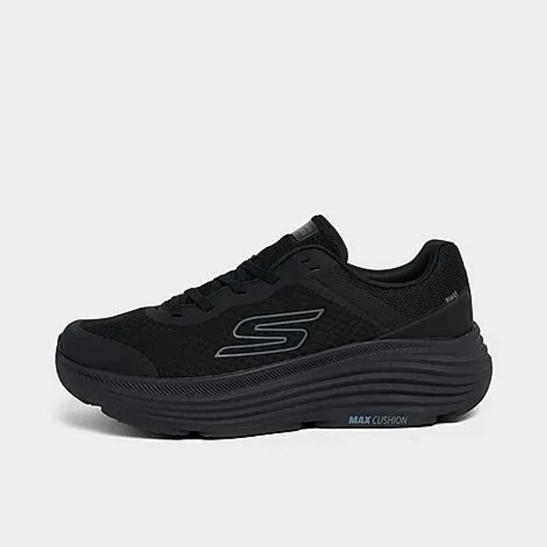 Men's Skechers Go Run Max Cushioning - Endeavor Running Shoes in Black Size: 7.0