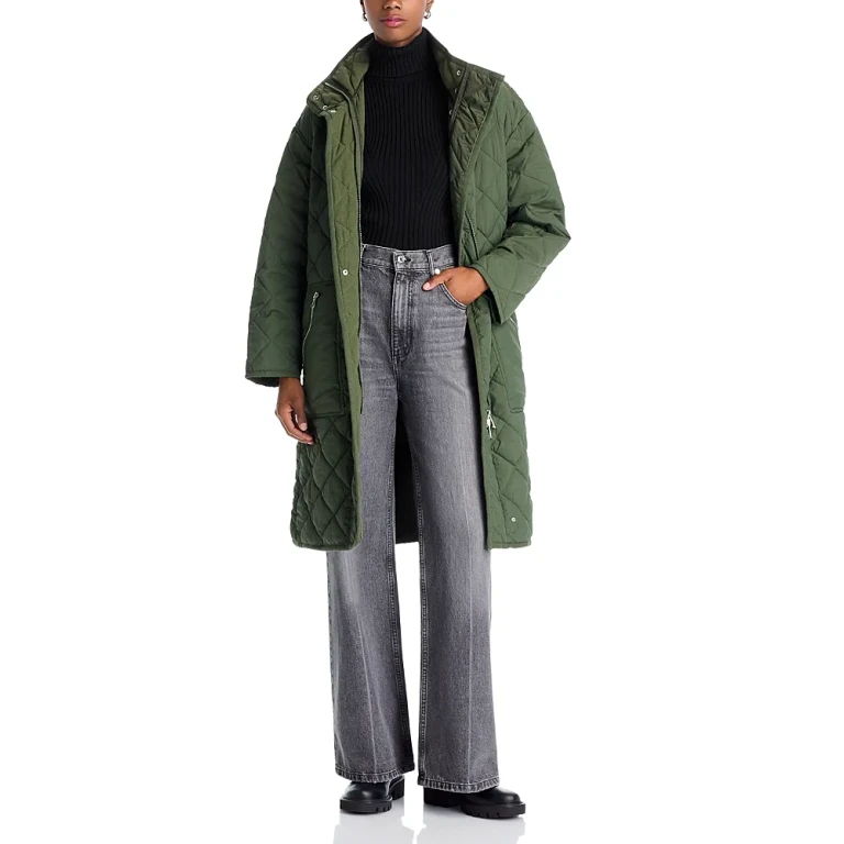 Quilted Woven Coat