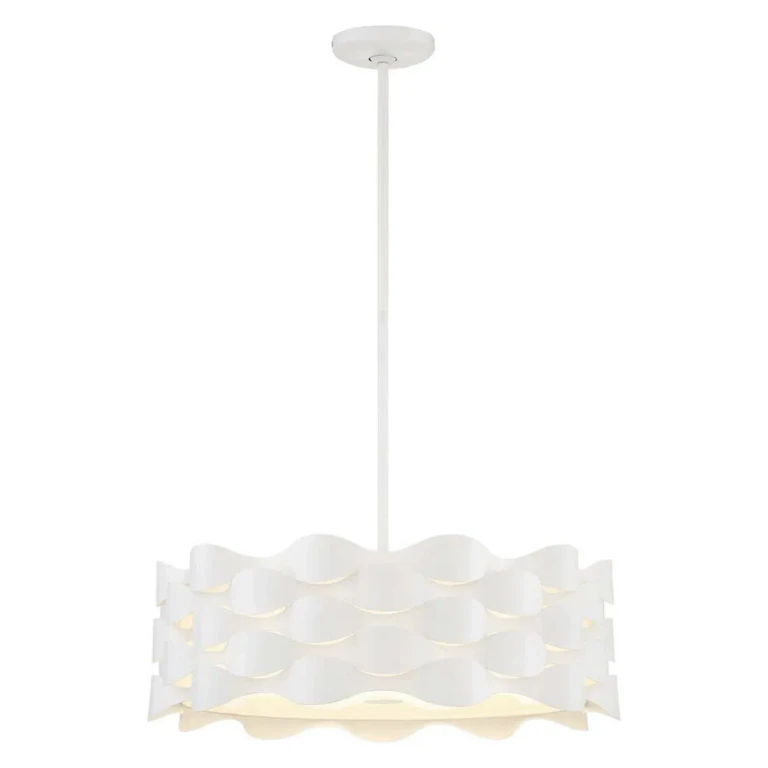 George Kovacs Coastal Current 21" Pendant Light in Sand White