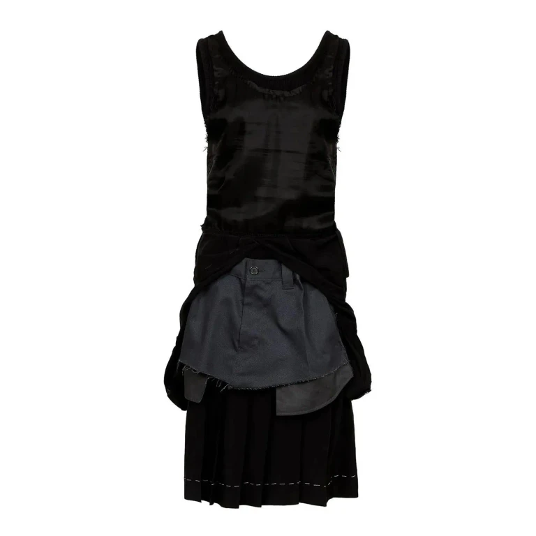 Maison Margiela Robe Au Genou - Gris Foncé